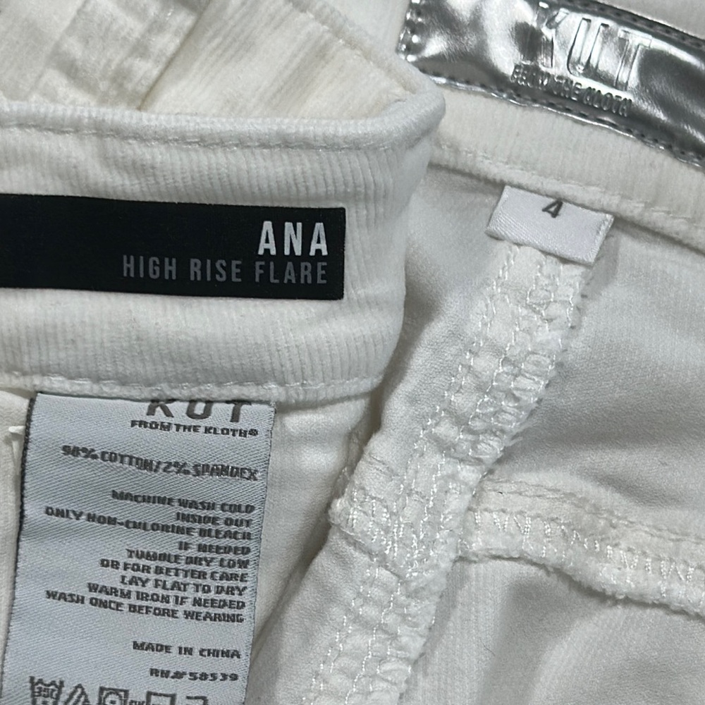 Kut from the Kloth White Flare Wide Leg Jeans - Picture 8 of 8